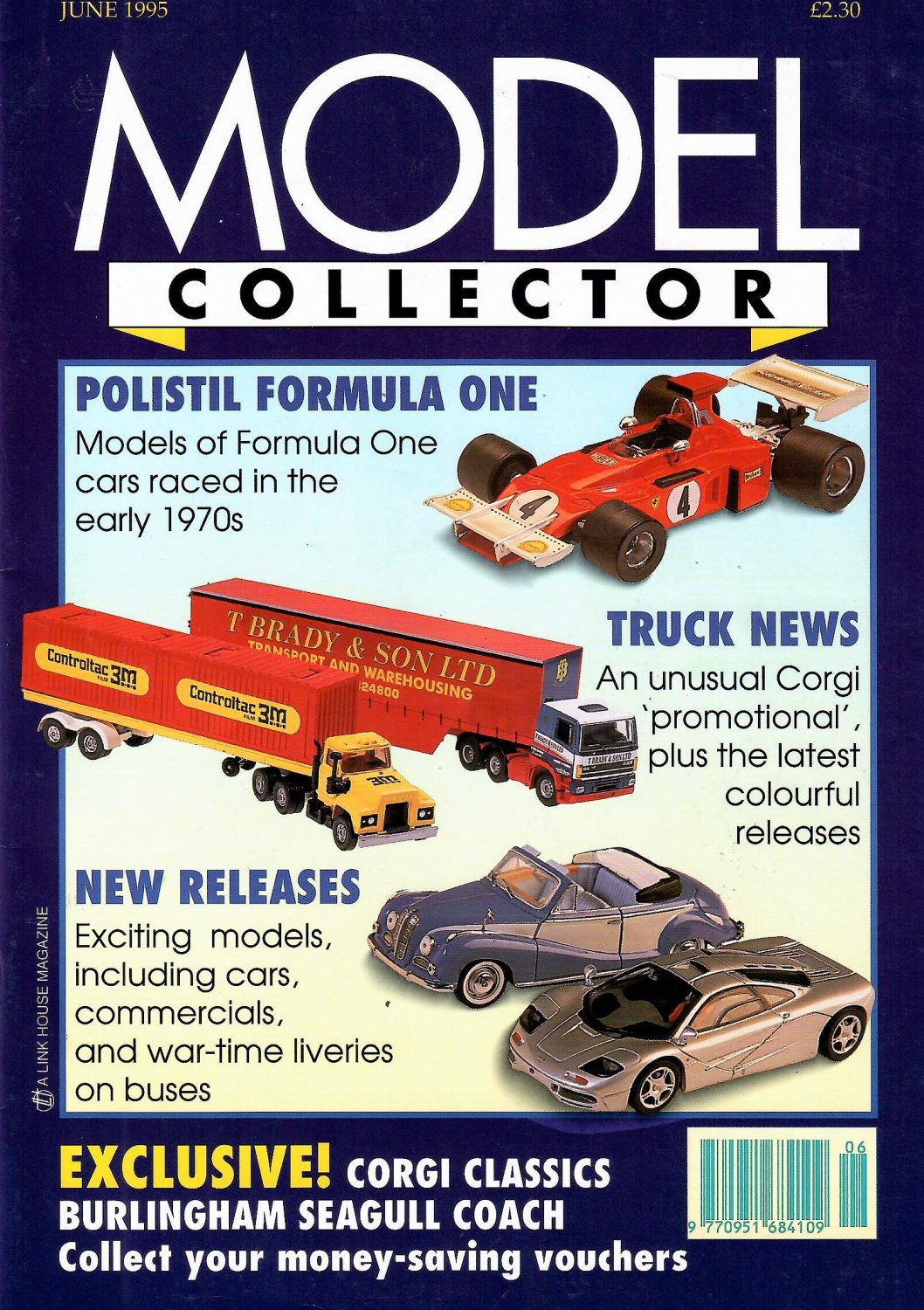 MODEL COLLECTOR MAGAZINE June 1995 BRITAINS STAFF CARS Mystery Corgi ...