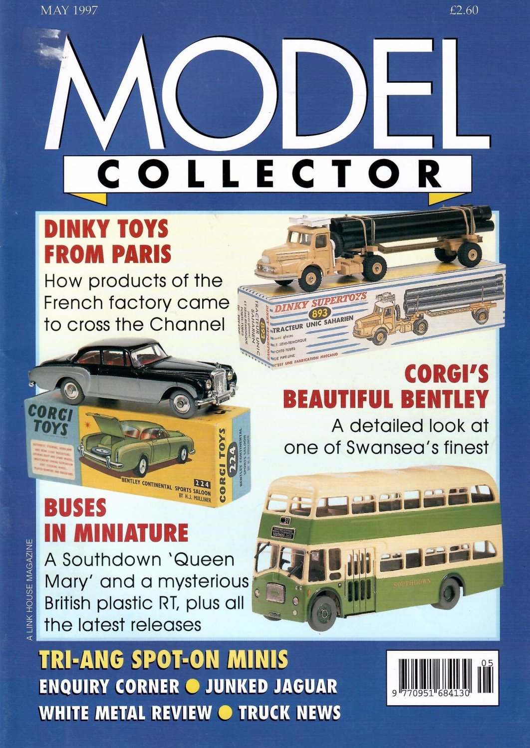 MODEL COLLECTOR MAGAZINE May 1997 TACOT Tri-ang SPOT-ON FRENCH DINKY TOYS