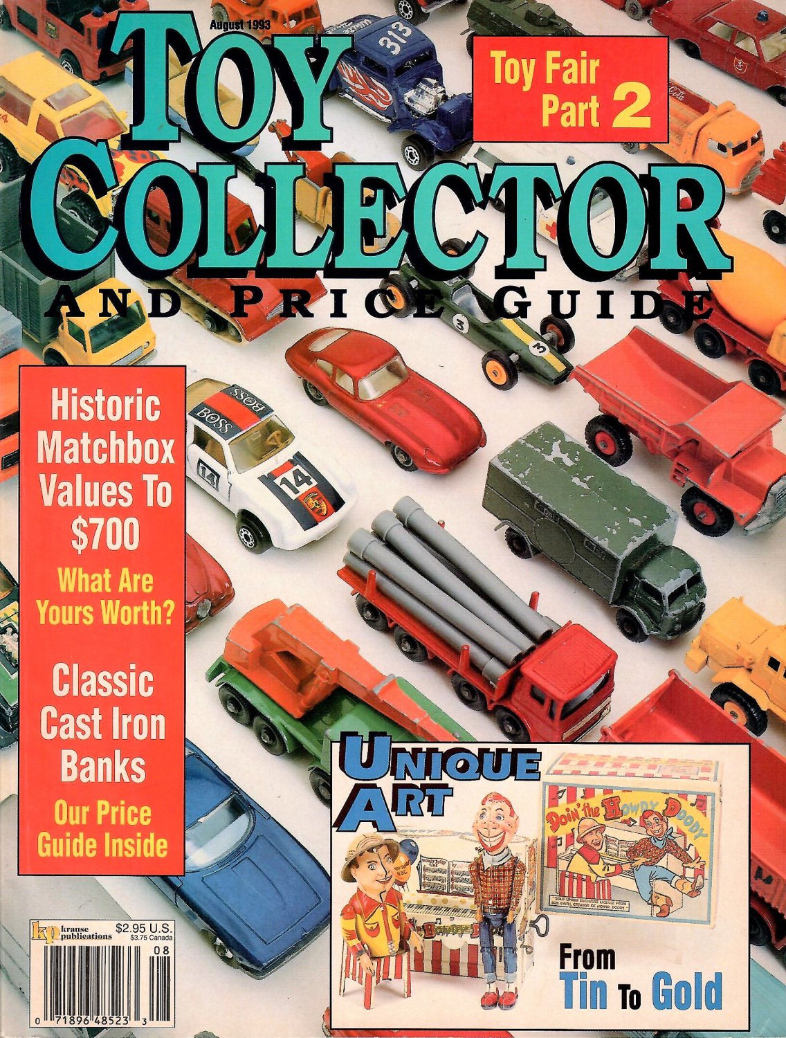 TOY COLLECTOR AND PRICE GUIDE MAGAZINE August 1993 WIND-UPS Cast Iron Banks
