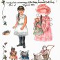 OUR LITTLE GLADYS Magazine Paper Dolls by Virginia O'Rourke 2 PAGES UNCUT!