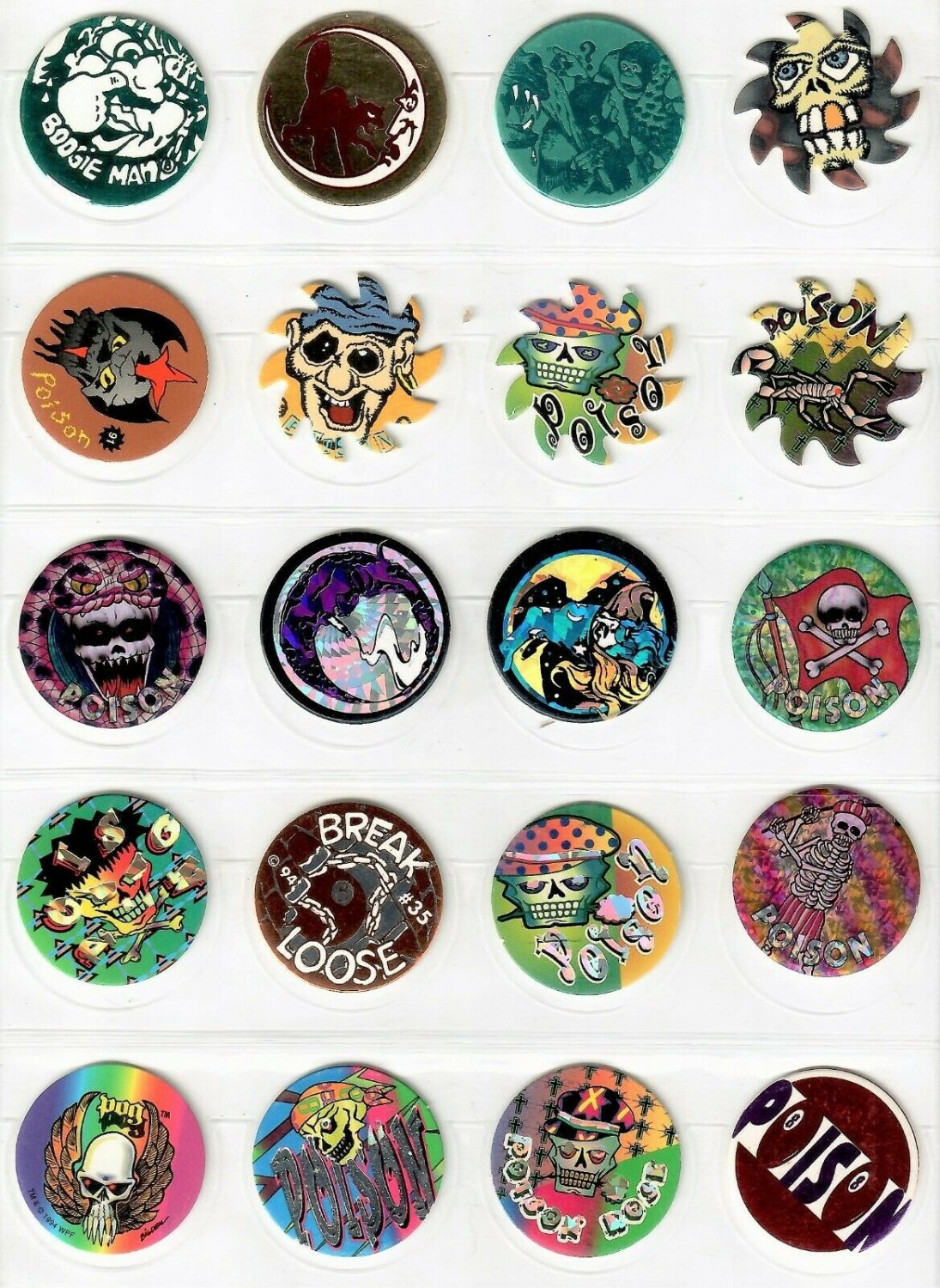 Random Lot of 60 Different Unplayed POGS / SLAMMERS #2