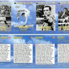 SI SPORTS ILLUSTRATED FOR KIDS Sheet 4 Trading Cards OLYMPIC HALL OF FAME #25-28