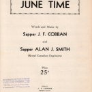 JUNE TIME Royal Canadian Engineers Sheet Music © 1941
