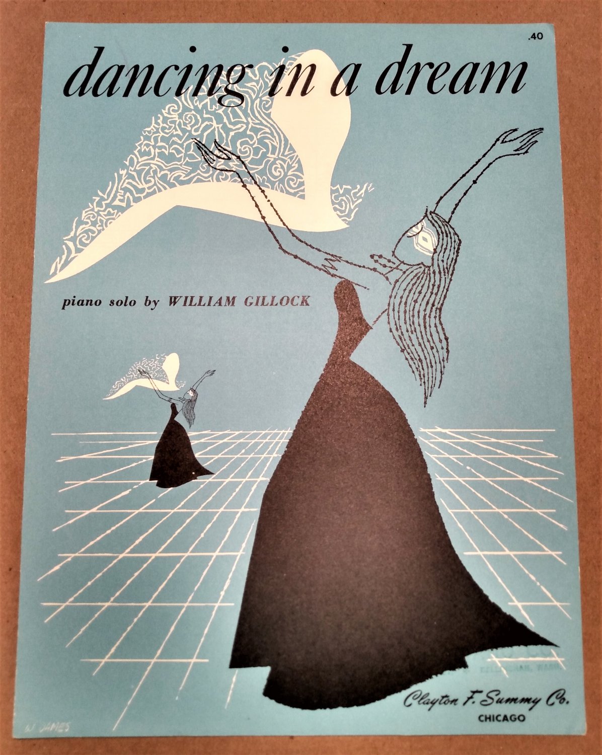 DANCING IN A DREAM Piano Solo Sheet Music by William Gillock Â© 1955