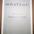 SONATA IN C (FANTASIA IN C) Piano Solo Sheet Music by George Frideric Handel