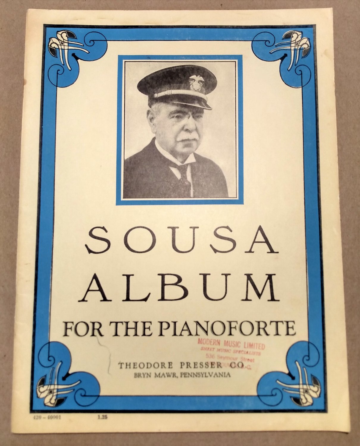 SOUSA ALBUM FOR THE PIANOFORTE Song Book of Piano Solos by John Philip Sousa