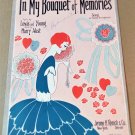 IN MY BOUQUET OF MEMORIES Piano Vocal Guitar Ukulele Sheet Music © 1928