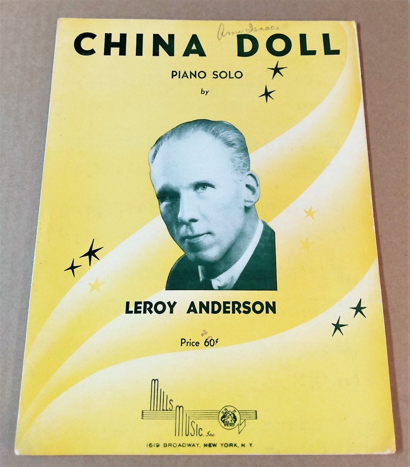 CHINA DOLL Piano Solo Sheet Music by Leroy Anderson Â© 1951