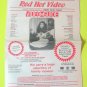 5 Vintage RED HOT VIDEO VANCOUVER Adult Video Tape Guides