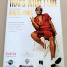 THAT'S WHAT I LIKE Piano Vocal Guitar Sheet Music BRUNO MARS Cover Photo!
