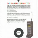 1987 Nokia Cell Phone 3-D Paper Cutout