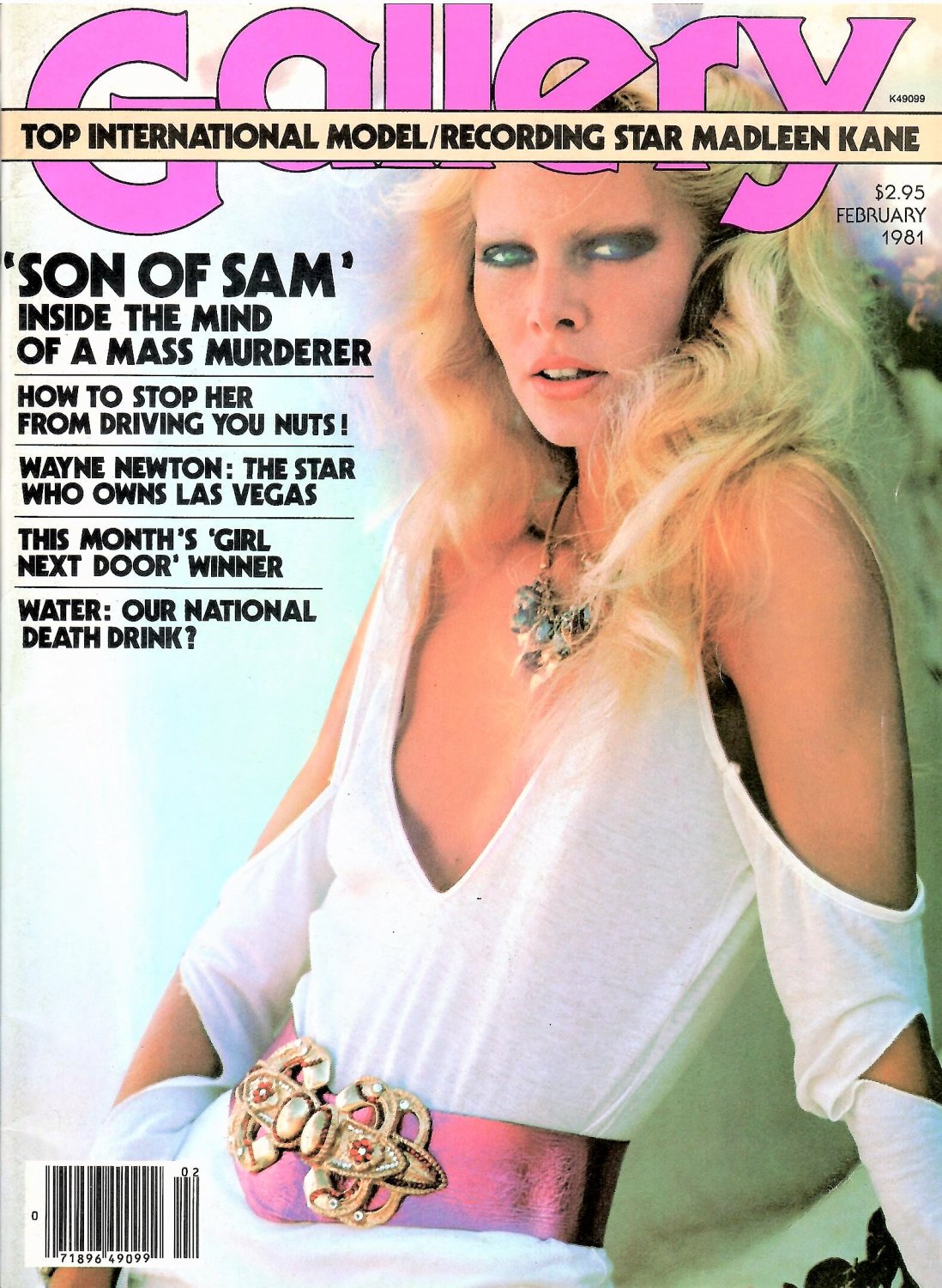 GALLERY MAGAZINE February 1981 MADLEEN KANE Wayne Newton Interview SON OF SAM