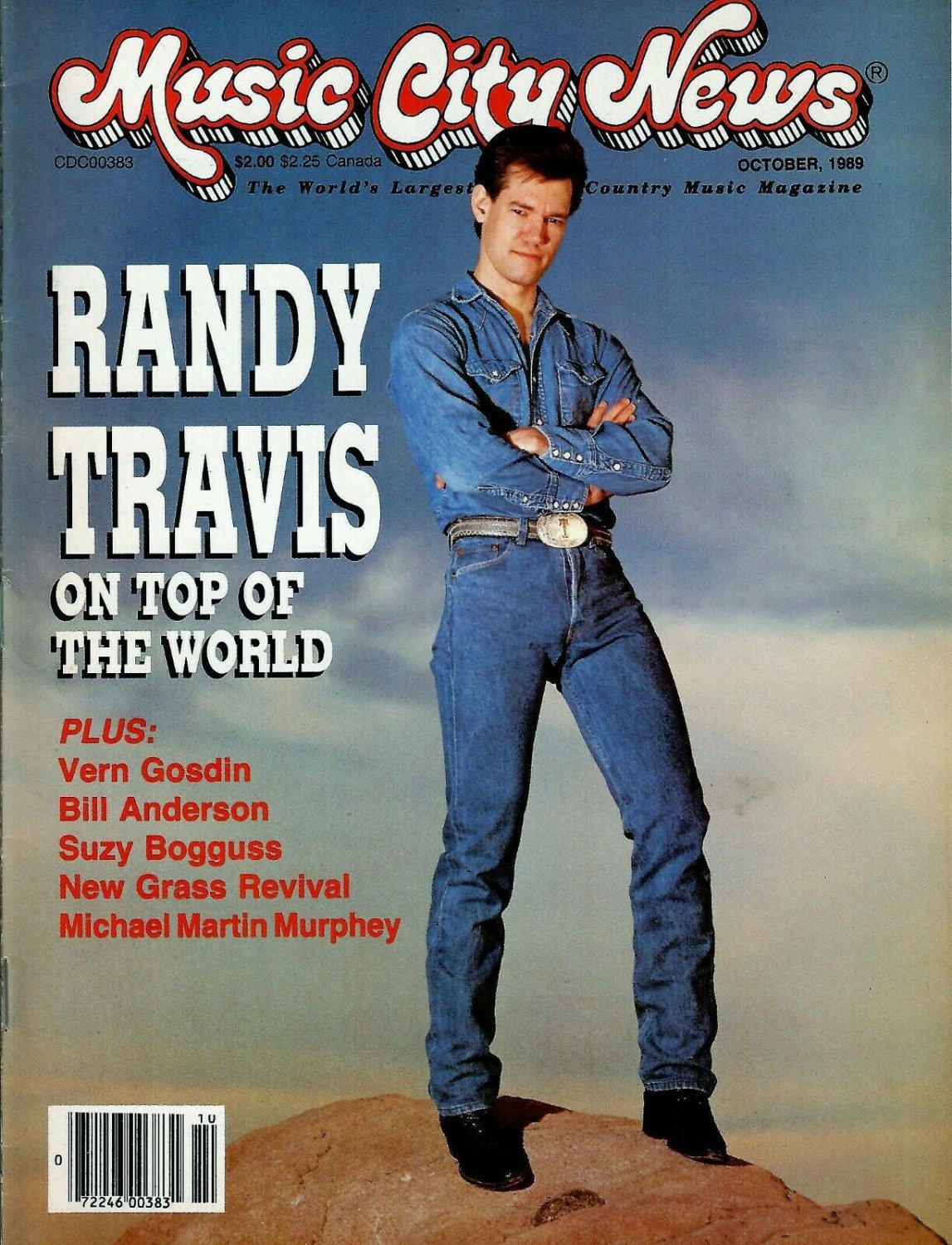 MUSIC CITY NEWS October 1989 RANDY TRAVIS Vern Gosdin SUZY BOGGUSS Bill Anderson