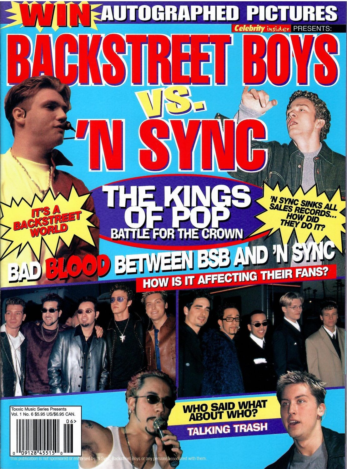 BACKSTREET BOYS VS 'N SYNC 2000 Pink BLAQUE Youngstown