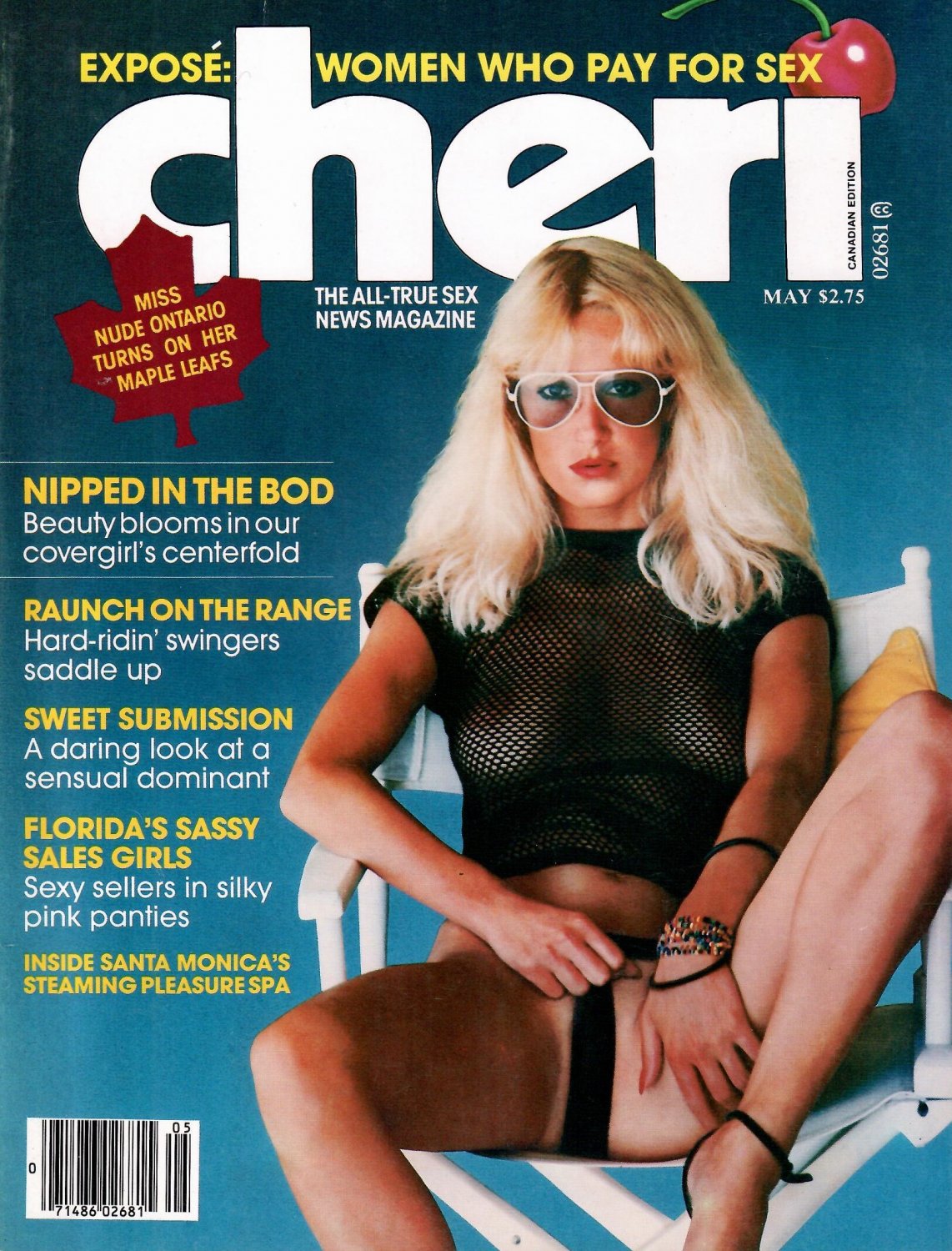 CHERI MAGAZINE May 1980 SEX ON ICE Canadian Edition