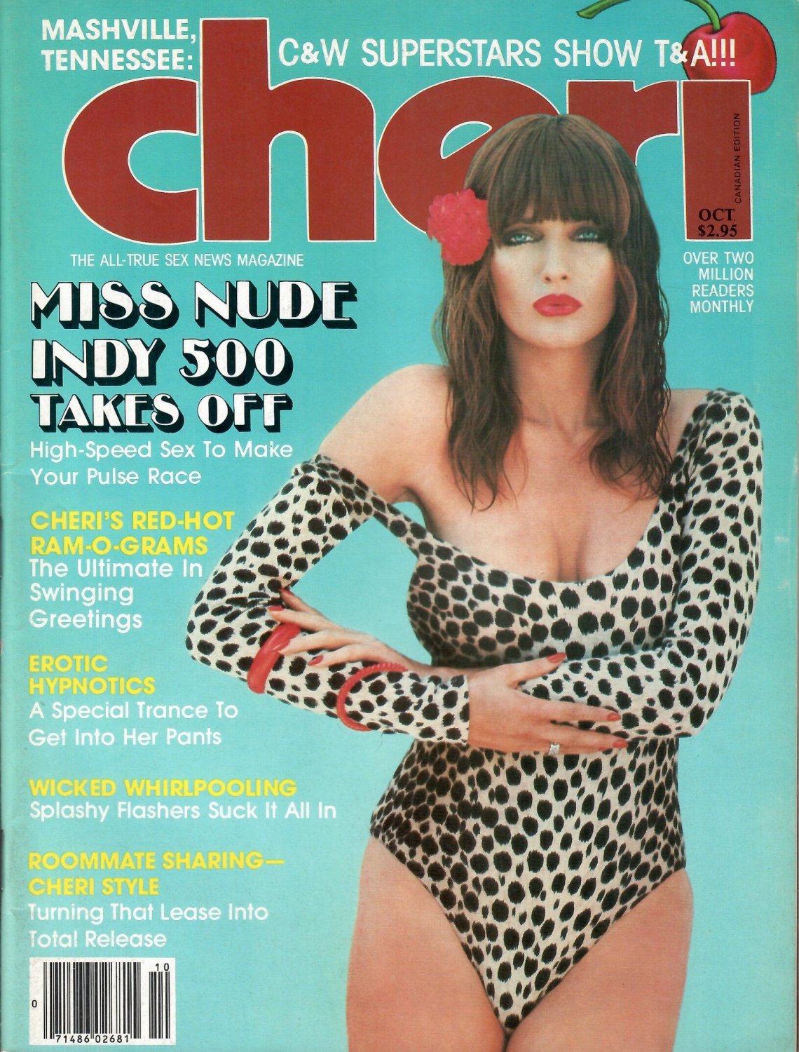 CHERI MAGAZINE October 1981 MISS NUDE INDY 500 Erotic Hypnotics