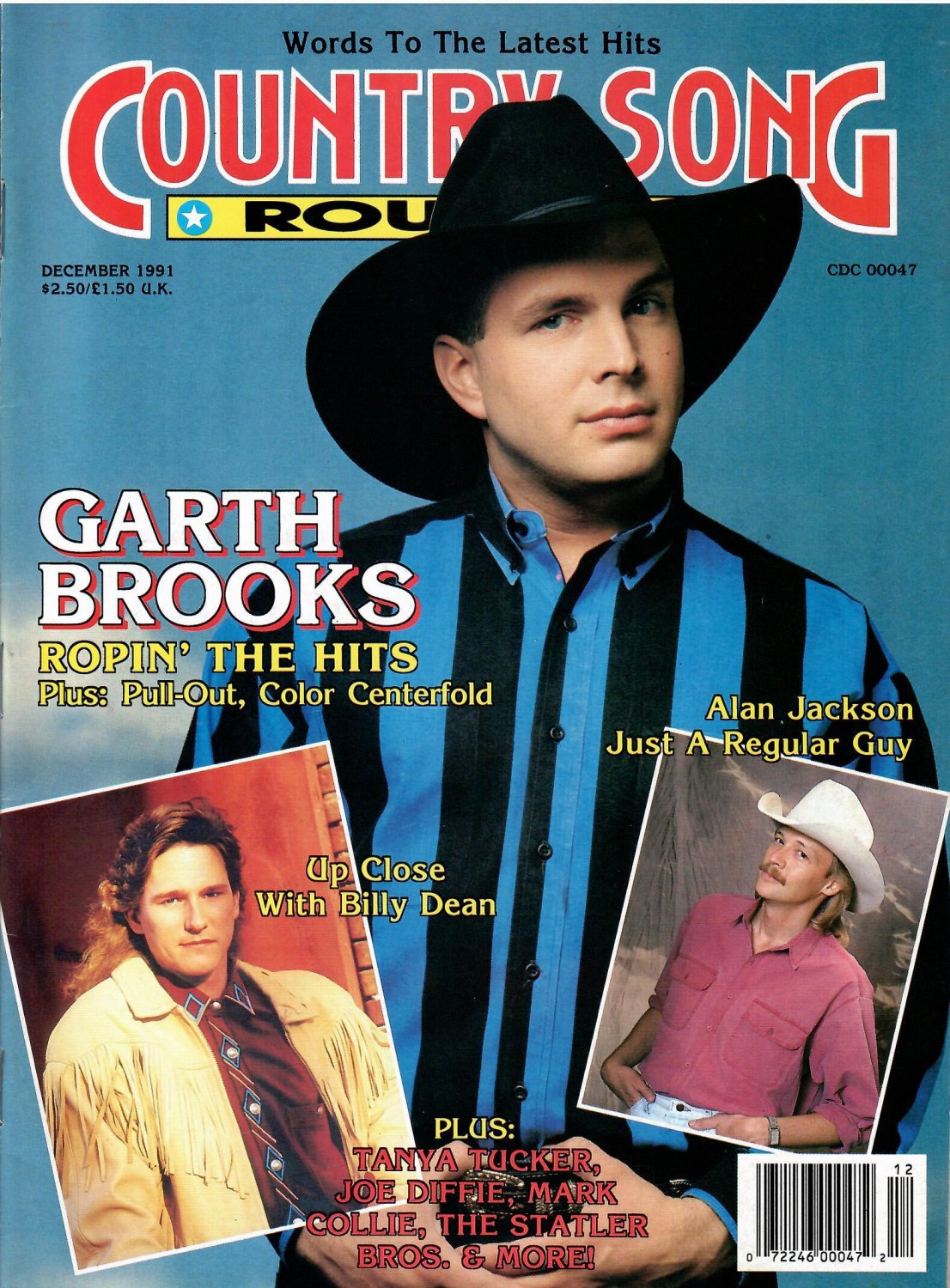 COUNTRY SONG ROUNDUP MAGAZINE December 1991 GARTH BROOKS Mark Collie BILLY DEAN Skip Ewing