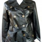 NWT Ladies 3 Button Blazer Leather Jacket S/2200 S - XL