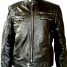 NWT Men's Biker Leather Jacket Style M20