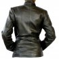 NWT Women's High Neck Waist Strap Leather Jacket Style 6F