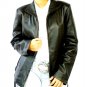 NWT Women's High Neck Waist Strap Leather Jacket Style 6F