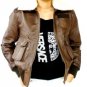 Women's Bomber Evolution Leather Jacket S/21F S-XL