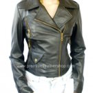 NWT Women's Motorbike Leather Jacket Style 2400 S-XL