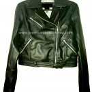 NWT Women's New Age Cropped Leather Jacket Style 54F