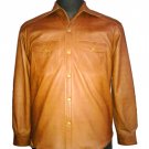 NWT Men's Classic Leather Shirt Style M82 Sheep Skin