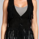NWT Women's Sleeve Less Leather Vest Sheep Skin leather Style 2300