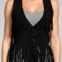 NWT Women's Sleeve Less Leather Vest Sheep Skin leather Style 2300