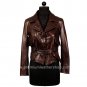 NWT Women's Leather Blazer Semi Cropped Style 24F