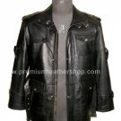 NWT Men's High Neck Bomber DNA Leather Jacket Style MD-13