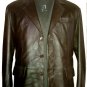 NWT Men's 3 Button Classic Leather Blazer Style M60 Sizes XS to 2XL