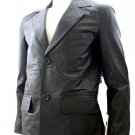 Men's 2 Button Classic Leather Blazer Style M80 Size "L" Label