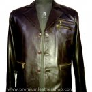 NWT Men's 3 Button Leather Blazer Jacket Style M18