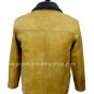 NWT Men's Bomber Remove able Collar Sheep Snuff Leather Jacket Style M77