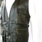 NWT Men's Multiple Pockets Sleeve Less Leather Fishing Vest Style M43