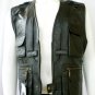 NWT Men's Multiple Pockets Sleeve Less Leather Fishing Vest Style M43