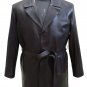 Men's 3 Button 3/4 Length Leather Blazer Style MD-20 Size 3XL (52" Chest)
