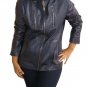 NWT Women's Biker Leather Jacket Style 5700 Size "XL" Color Black