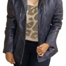 NWT Women's Biker Leather Jacket Style 5700 Size "XL" Color Black