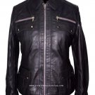 NWT Women's Bomber Style Leather Jacket Style 2550