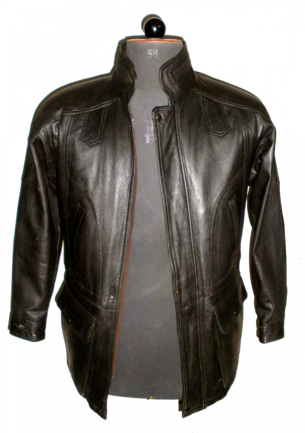 Men's Big & Tall Cargo Pocket Style Leather jacket Style M55 Size 4X 54 ...