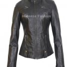 NWT Women's Biker Leather Jacket Style FS-32