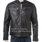 Men's Vintage Style Biker Leather Jacket Style MD-46