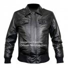 Men's Bomber Leather Jacket Style MD-58