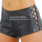 Ladies Petites Pole Dancing Genuine Sheep Skin Leather Shorts WS10