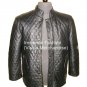 NWT Men's Big & Tall Quilted Diamond Stitch Leather Jacket Style MD-36BNT