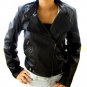 NWT Women's Retro Biker Leather Jacket Style 48F Size Medium $120 + shipping or best offer